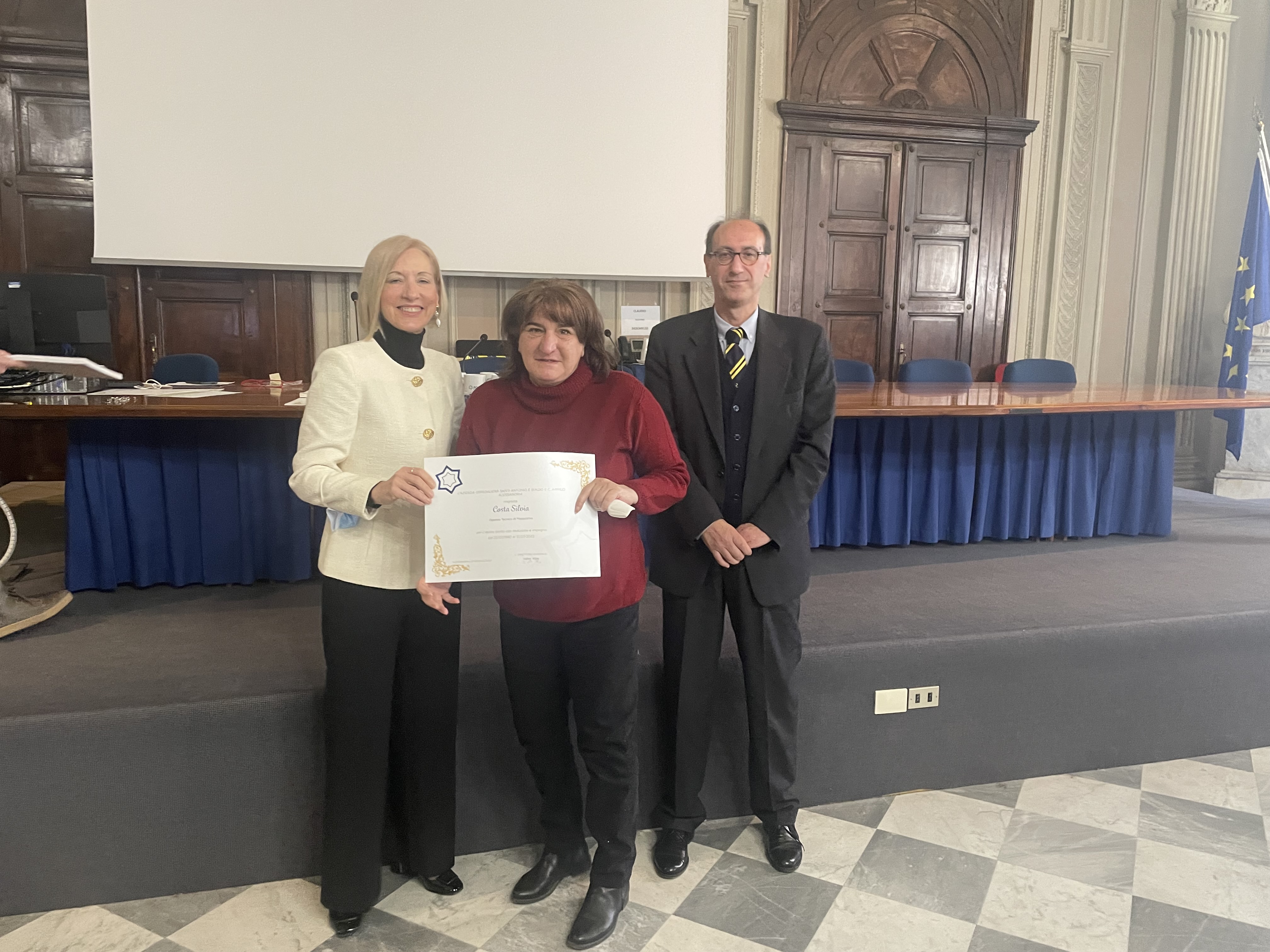 la consegna delle benemerenze ai pensionati