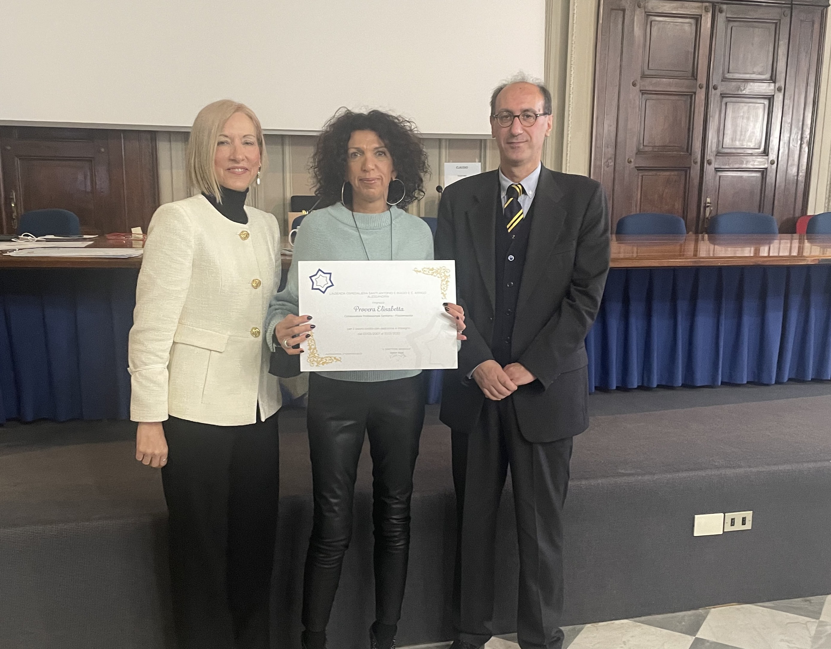 la consegna delle benemerenze ai pensionati