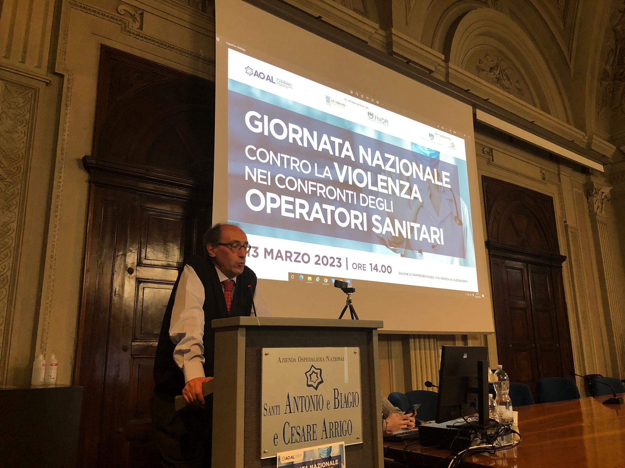 direttore generale Valter Alpe Giornata contro la violenza nei confronti degli operatori sanitari