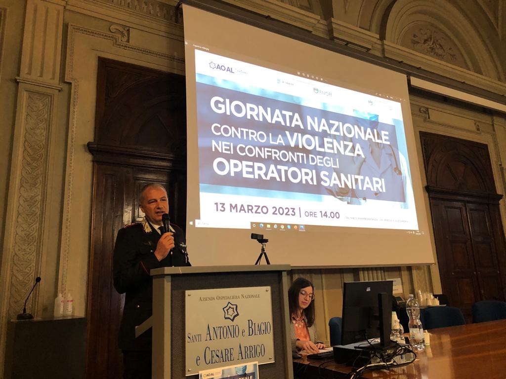 comandante Massimiliano Rocco Giornata contro la violenza nei confronti degli operatori sanitari