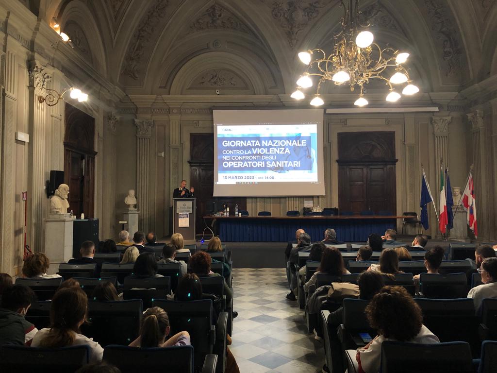 salone di rappresentanza in occasione della Giornata contro la violenza nei confronti degli operatori sanitari