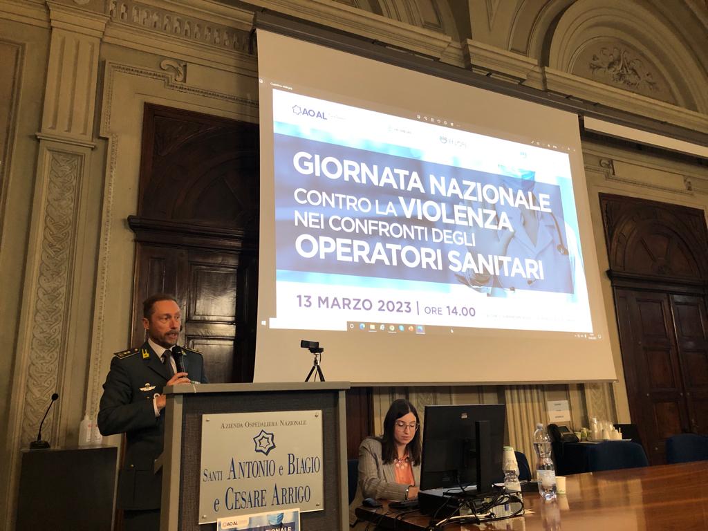 ten. co. Luca Elidoro Giornata contro la violenza nei confronti degli operatori sanitari