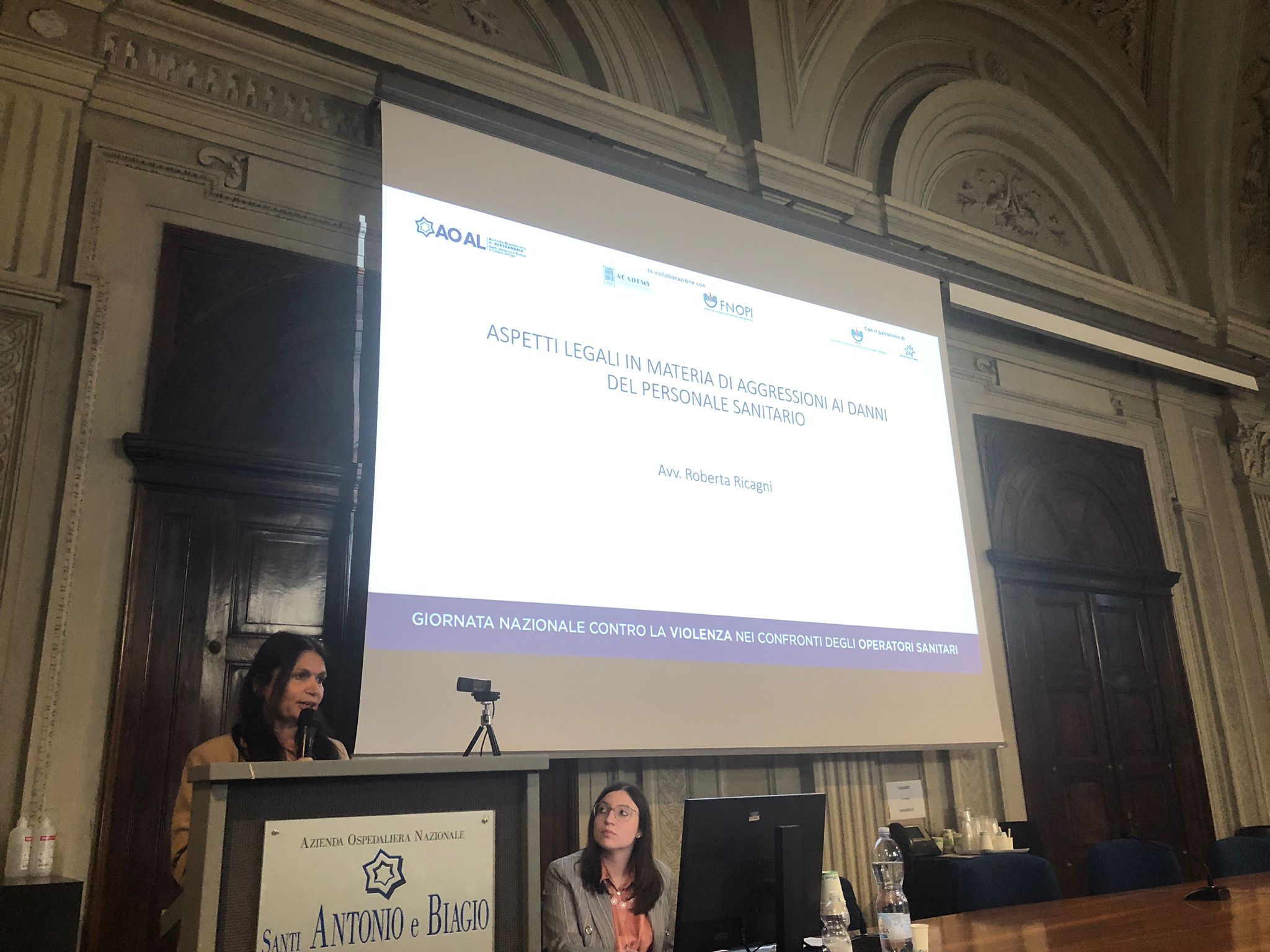 Roberta Ricagni - Giornata contro la violenza nei confronti degli operatori sanitari