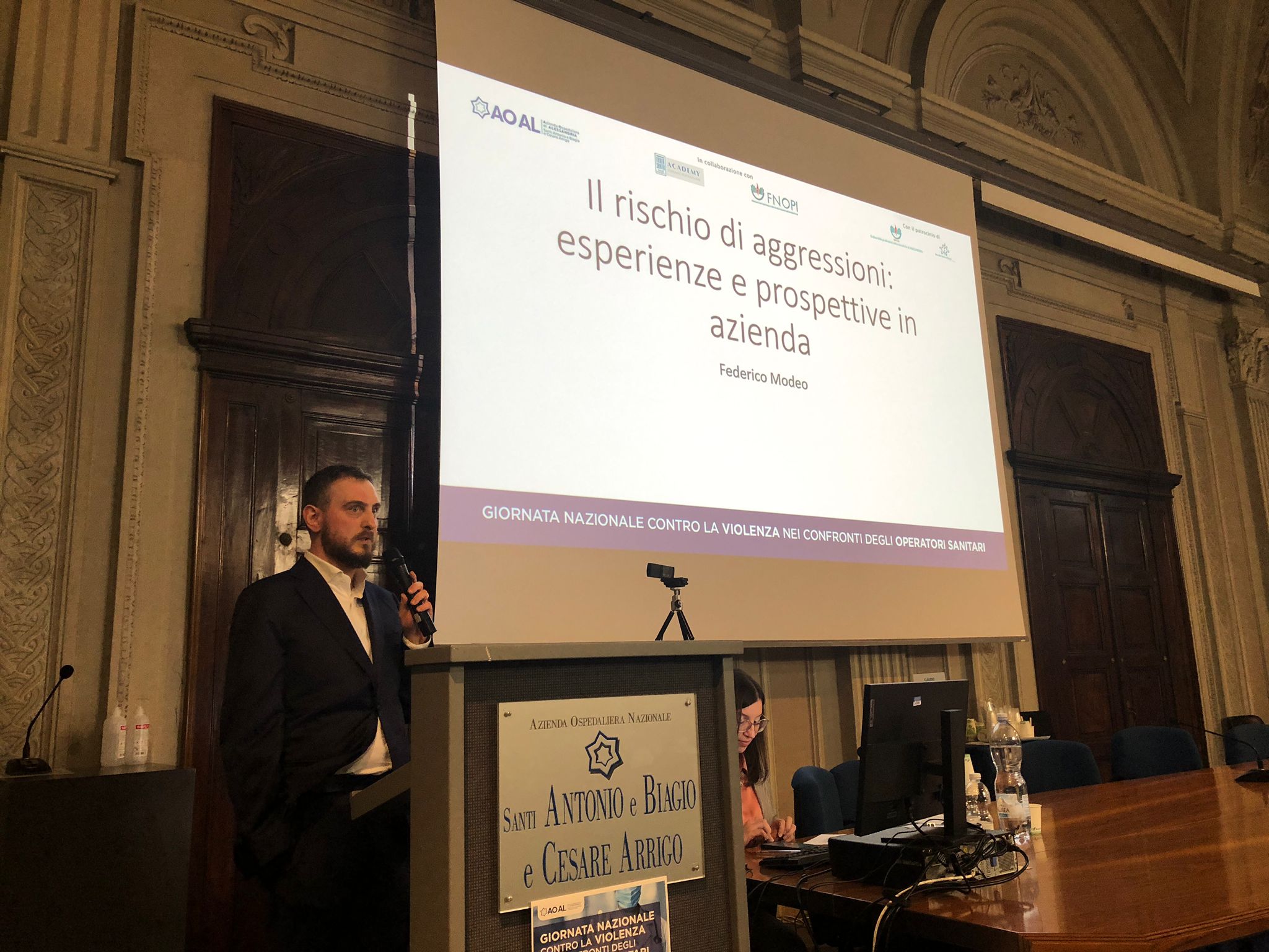 Federico Modeo - Giornata contro la violenza nei confronti degli operatori sanitari