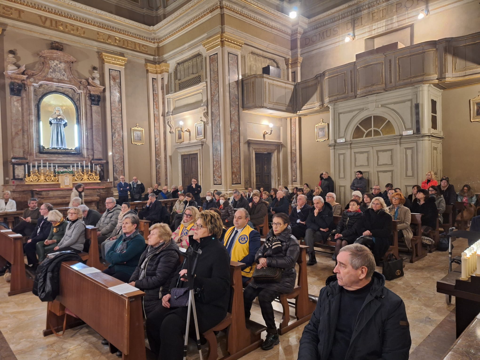 La santa messa in onore di Sant'Antonio