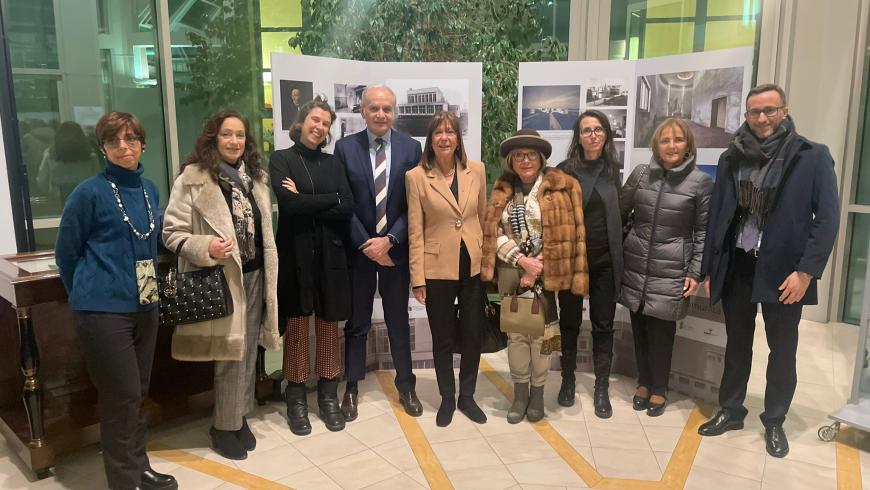 inaugurazione della mostra alla biblioteca civica