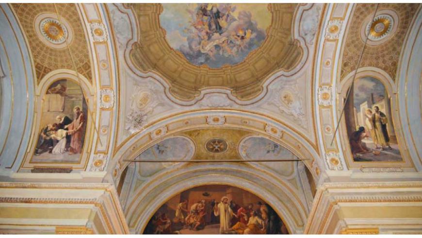 particolare della chiesa dei santi antonio e biagio