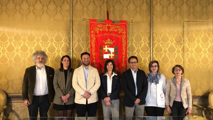 un momento della visita dei due professionisti spagnoli