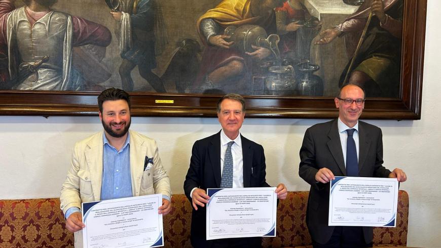 Firma avvio lavori nuovo blocco operatorio ospedale infantile